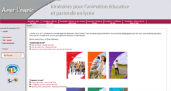 Desktop Screenshot of aimerlavenir.org