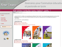 Tablet Screenshot of aimerlavenir.org